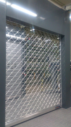 Рулонные ворота Hormann с решеткой 1700х1600 - фото 6094
